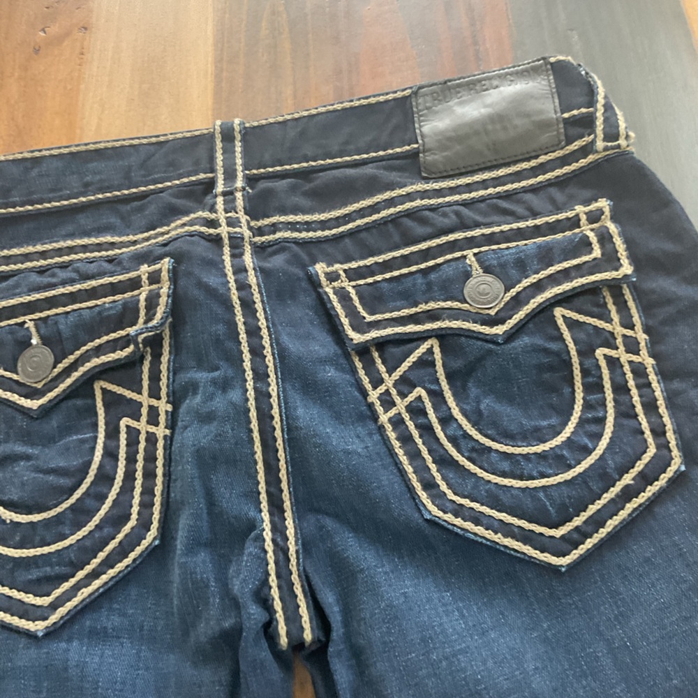 True Religion Men's Dark Blue Boot Cut Jeans